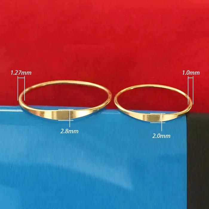 Bague martelée en or rempli 14K élégante pour femmes occasions spéciales alliance de mariage style classique