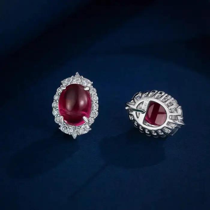Fine Jewelry – boucles d'oreilles ovales en argent Sterling 925