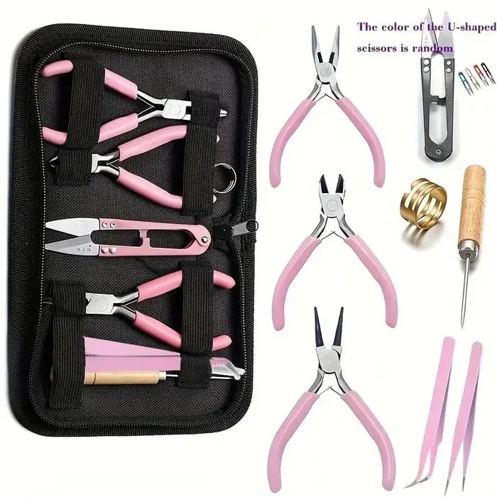 Pince à anneaux en acier inoxydable outil de bijouterie pour DIY facile à utiliser et durable pour débutants et professionnels