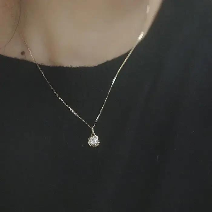 Jkeli – collier en argent Sterling 925 plaqué or 14 carats
