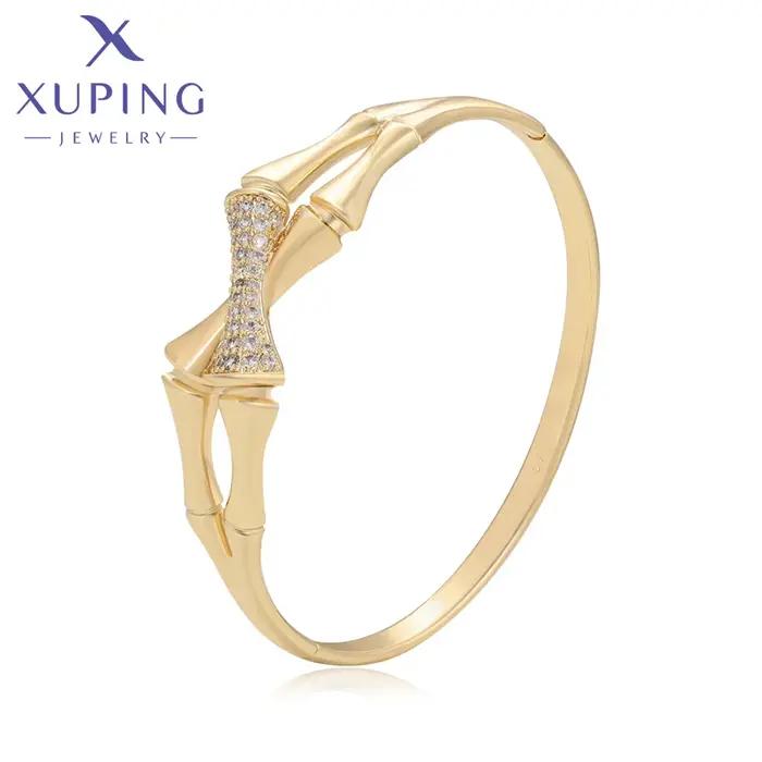 Bijoux Xuping, nouvelle collection tendance, bracelet en or clair de 56 mm pour femmes, cadeau exqui