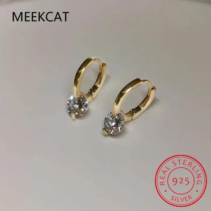 Ane1ct-Boucles d'Oreilles D Moissanite pour Femme et Fille