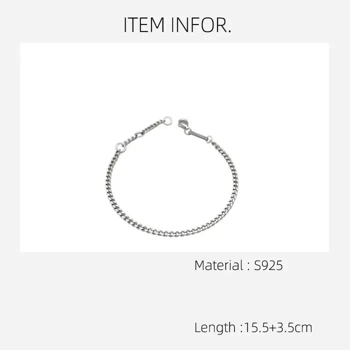 La Monada Bracelets pour femme argent 925 Sterling rétro minimaliste
