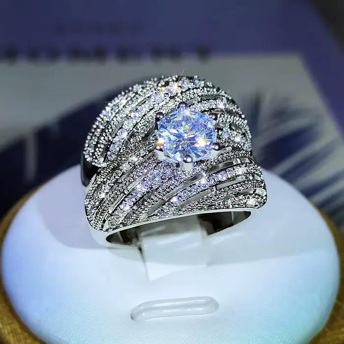 Bague plaquée or véritable pour hommes et femmes