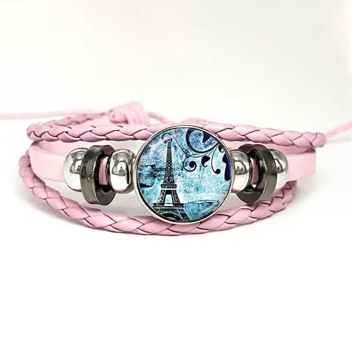 Bracelets tressés multicouches pour femmes