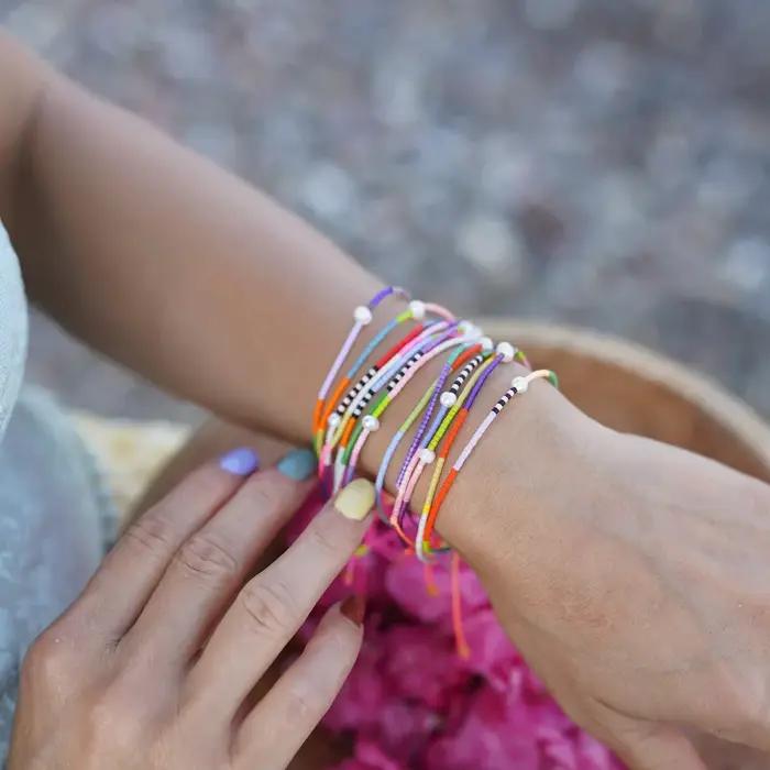 Bracelets en perles naturelles pour femmes et filles