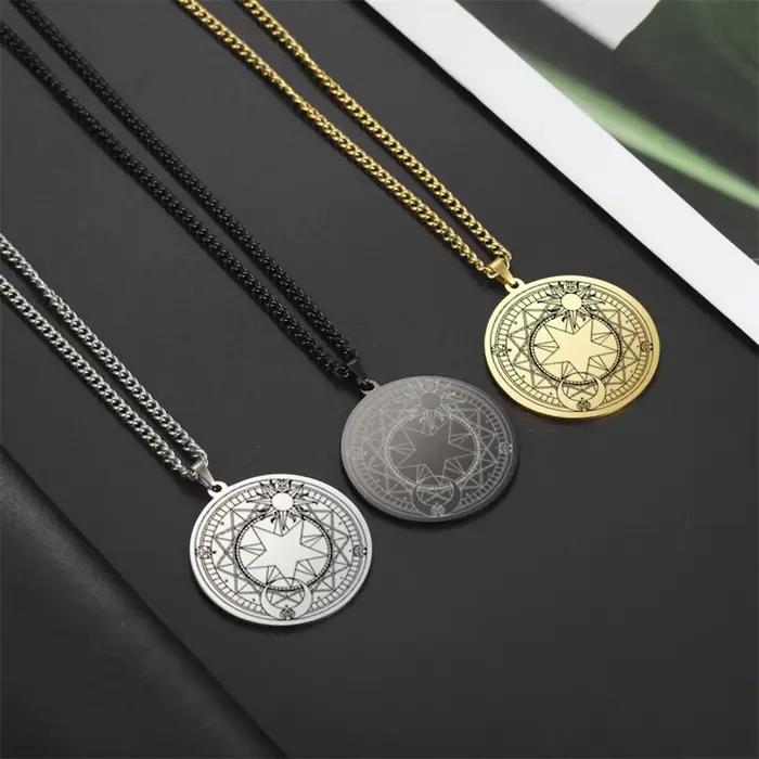 EUEAVAN Collier Vintage avec Pentagramme