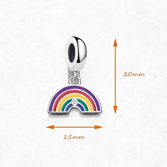 Pendentif à breloque arc-en-ciel Pride pour hommes et femmes