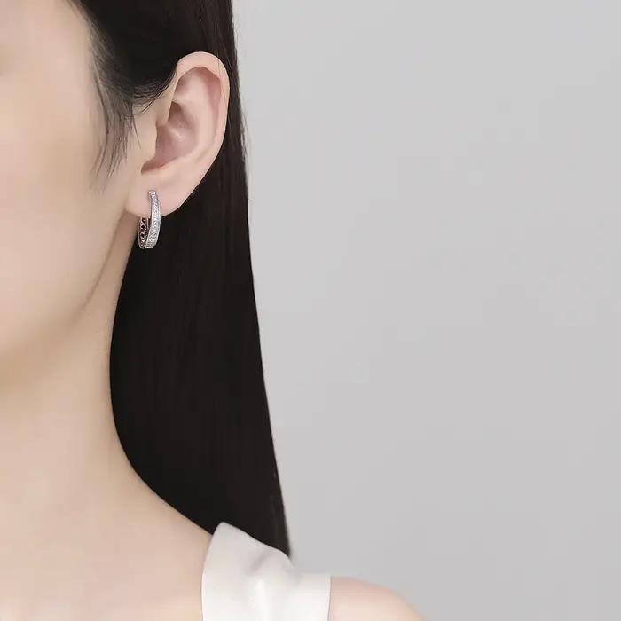 Boucles d'oreilles en argent sterling 925