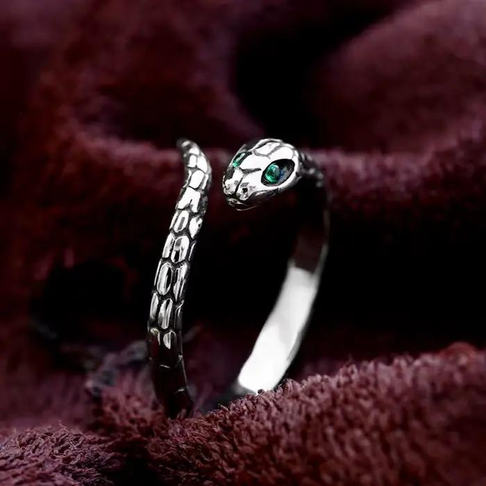 Zircon vert en argent sterling 925 Bague de mariage pour femmes