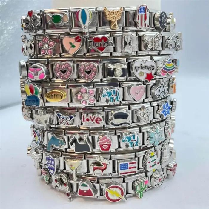Bracelet à breloques italiennes
