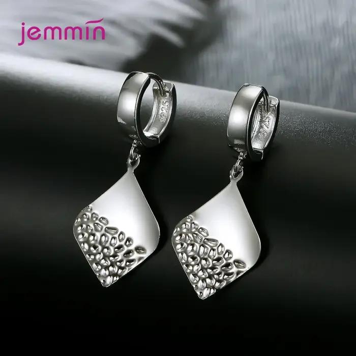 Boucles d'oreilles en argent sterling 925 et diamant pour femmes, style moderne et élégant, bijoux de fête et mariage