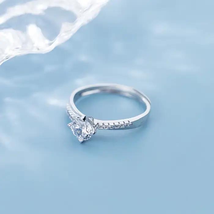 Bagues en argent Sterling 925 et Zircon pour femmes