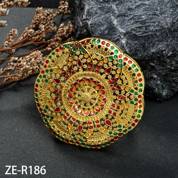 Bague plaquée or pour femme, cadeau d'anniversaire, bijoux exquis, accessoires africains colorés, fê