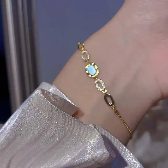 Bracelets de luxe en chaîne de Zircon pour femmes