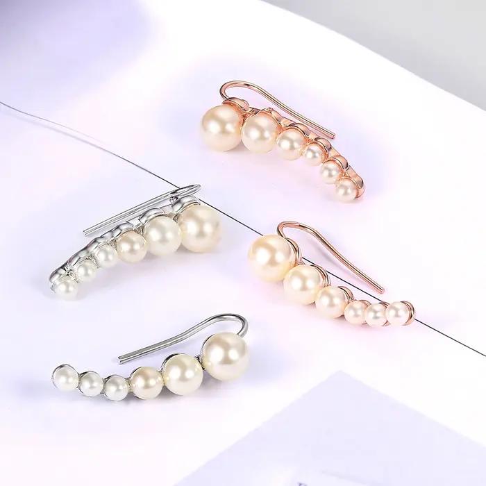 Boucles d'oreilles pendantes spéciales en forme de pois pour femme