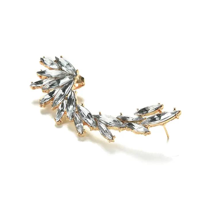 Boucles d'oreilles à clip en strass plaquées d'argent pour femmes et filles style moderne avec motif animal de compagnie à offrir pour occasions spéciales