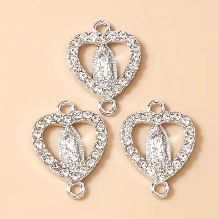 Charms coeurs romantiques en métal pour bijoux bracelets colliers accessoires artisanat fait main occasions spéciales femmes amoureux enfants