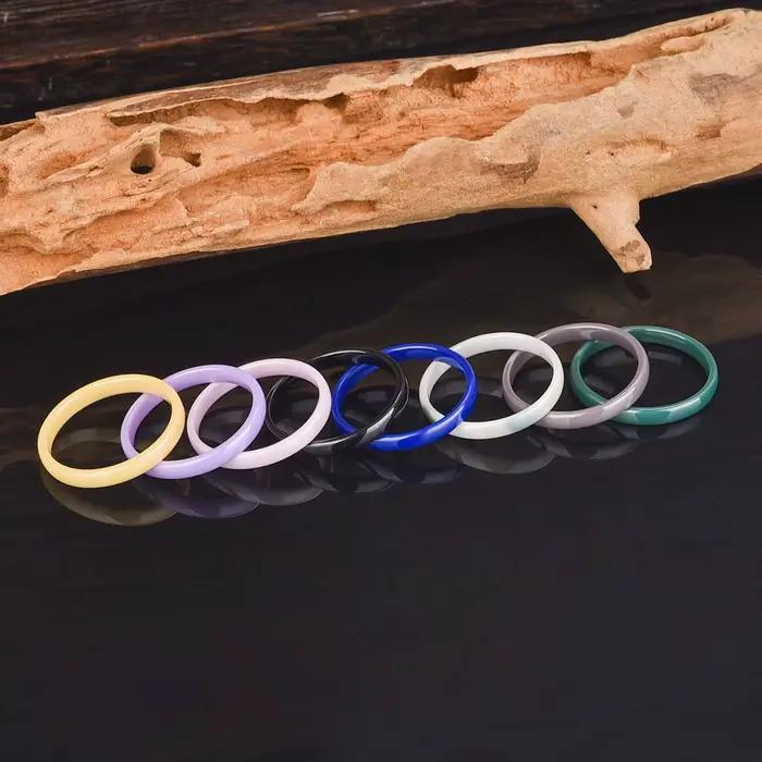 Bague Circulaire en Céramique pour Femme et Homme