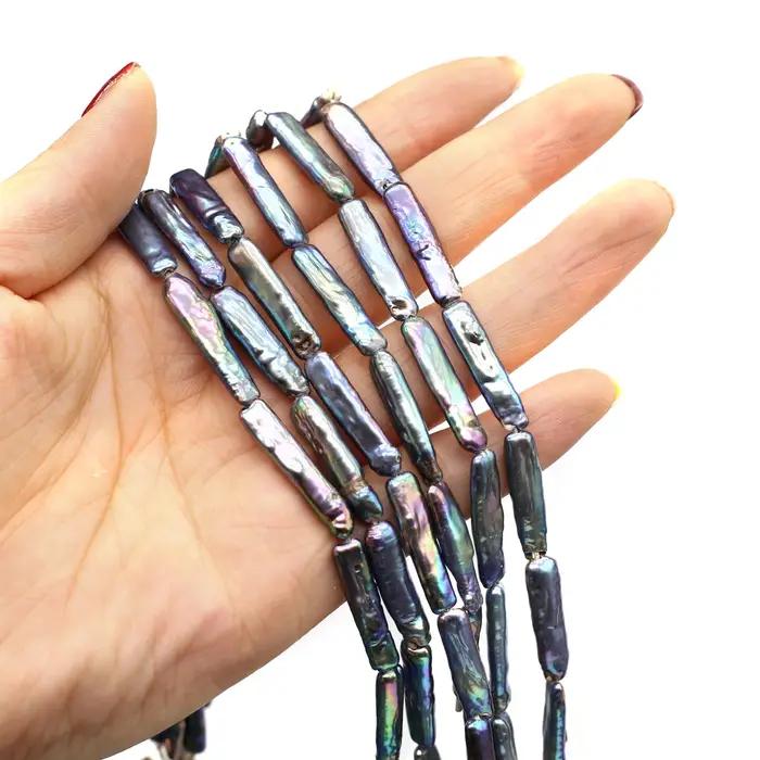 Perles baroques naturelles d'eau douce noires pour la création de bijoux et accessoires élégants occasions spéciales