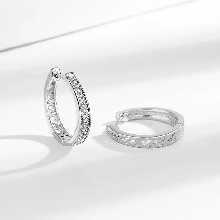 Boucles d'oreilles en argent sterling 925