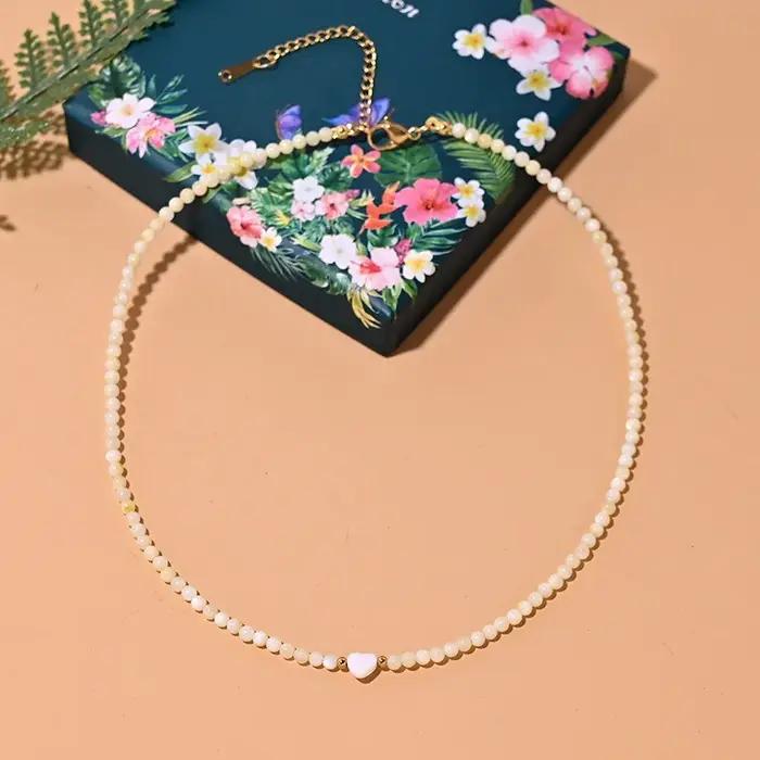 Collier bohème en perles de coquillage pour femme, tour de cou, coloré, style Boho, rétro, bijoux de
