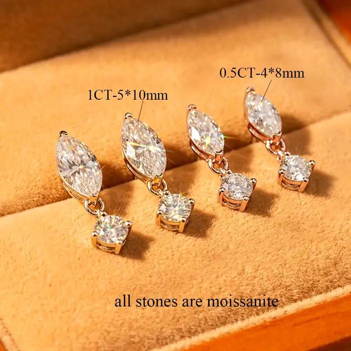 COSYA – boucles d'oreilles en moissanite pour femmes