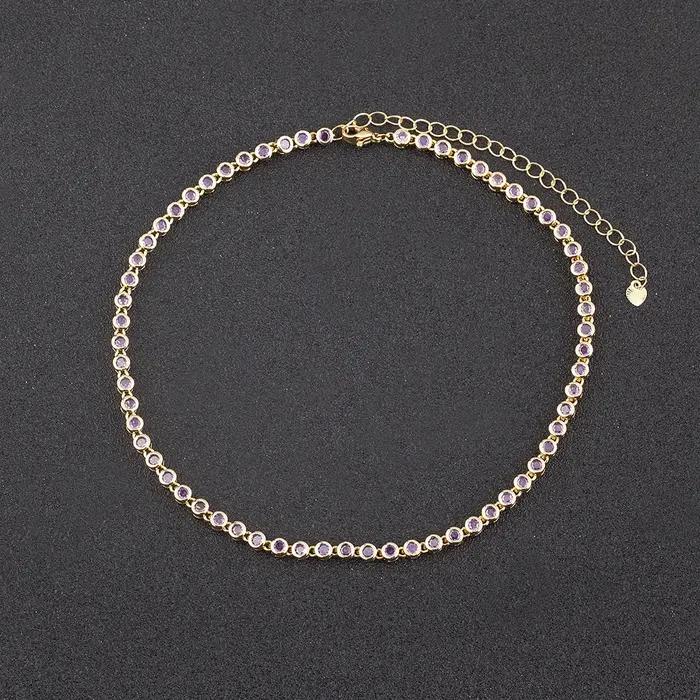 Collier en zircon cubique géométrique décontracté avec pendentif tracker d'humeur pour femmes occasions spéciales engagement