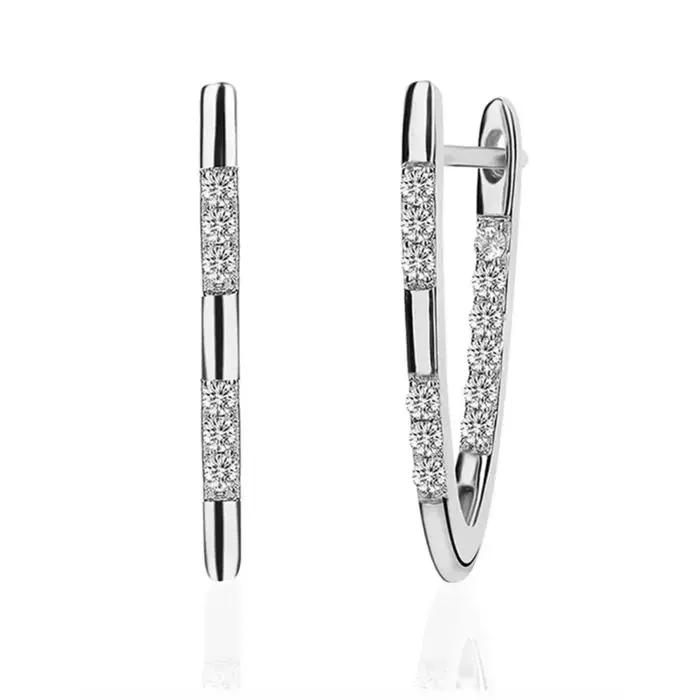 Boucles d'oreilles bohème luxueuses en forme de V pour femmes
