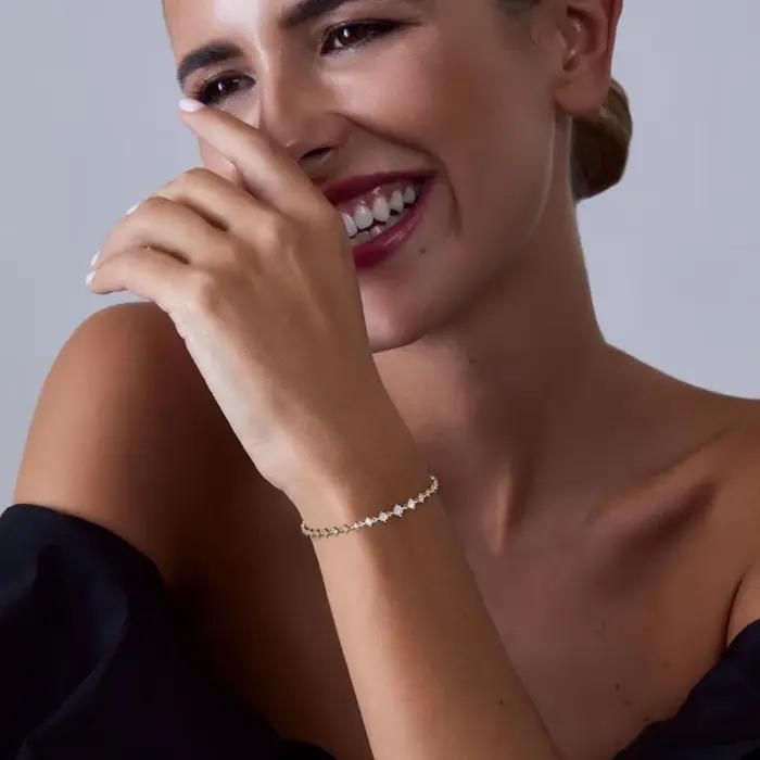 Bracelets tennis ronds en moissanite de 3 mm IOGOU