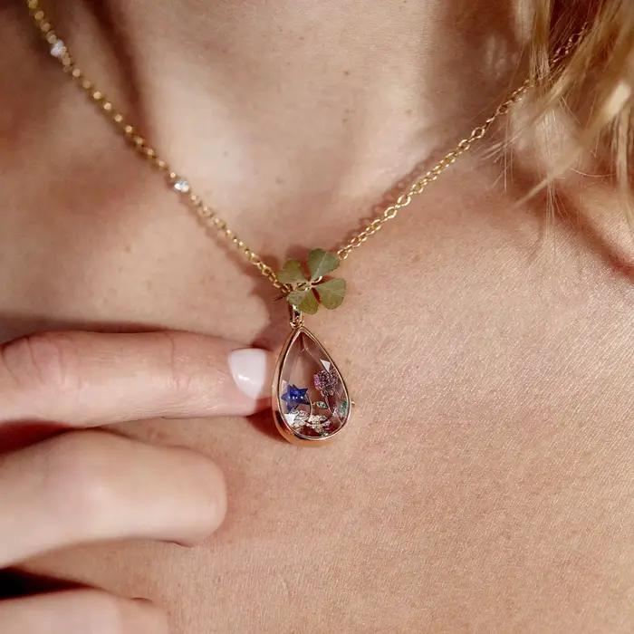 Collier pendentif ouvert pour femmes et filles