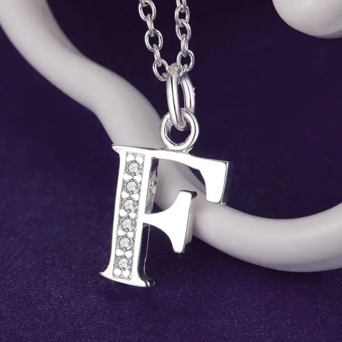 Pendentif de collier en argent regardé 925 pour femme