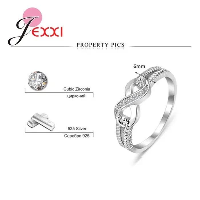 Bagues rondes en argent Sterling 925
