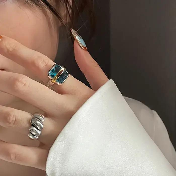 Bague d'ouverture réglable pour filles et femmes