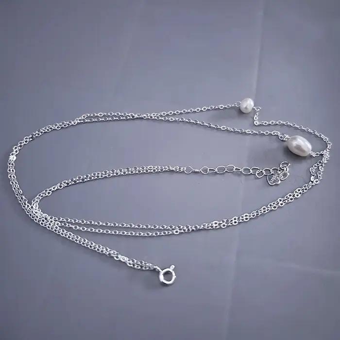 Collier de perles d'eau douce naturelles pour femme