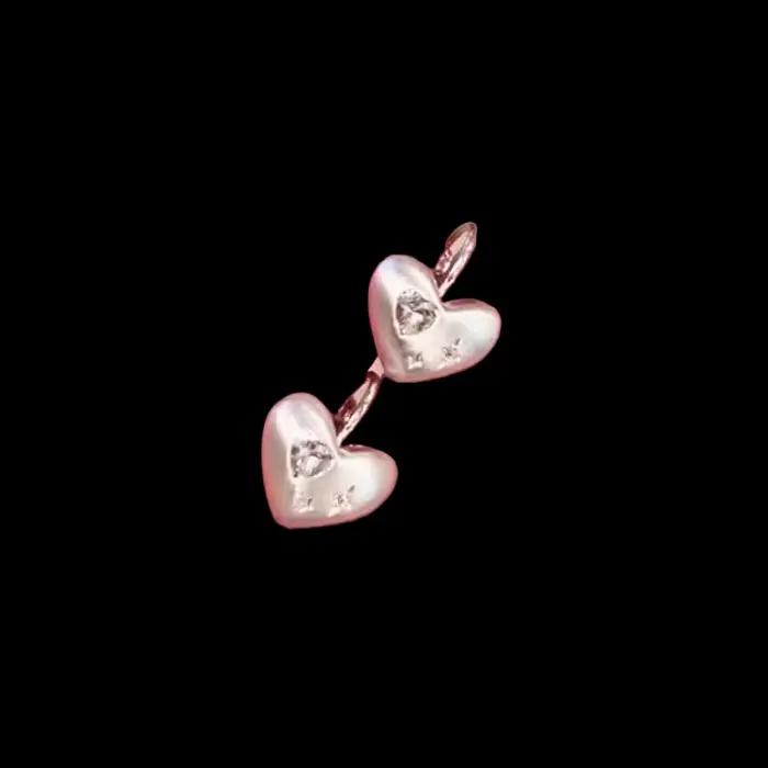 Boucles d'oreilles en forme de cœur pour femmes, bijoux en argent 925, tempérament Simple, cadeau d'anniversaire pour fête de saint-valentin, dernière collection