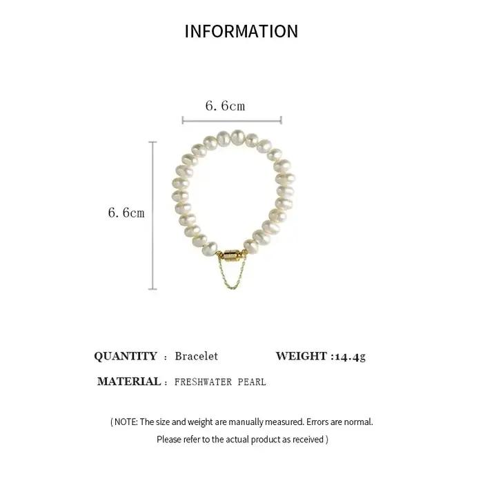 Bracelet élégant en fausses perles pour femmes