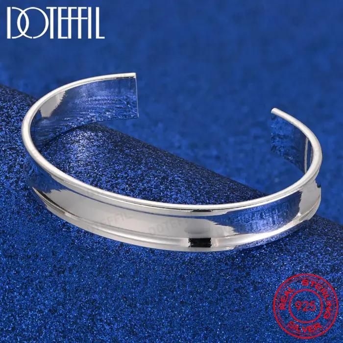 Bracelet en argent Sterling 925 pour hommes et femmes
