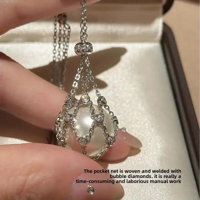 Collier en filet de perles détachable de luxe pour femme