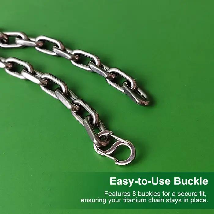 Bracelet chaîne ancre en titane pour hommes | Conception épaisse de 8 mm | Hypoallergénique et léger | Sac cadeau inclus