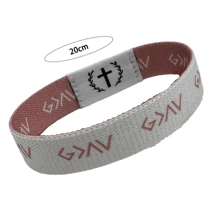 Bracelet Bible en coton avec motif animal de compagnie pour homme et femme, élégant bracelet religieux NFC pour occasions spéciales