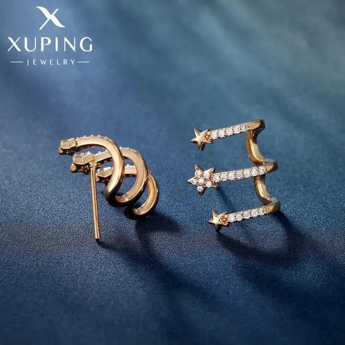 Boucles d'oreilles en forme d'étoile dorée classiques pour femmes pour toutes les occasions et cadeaux de fête