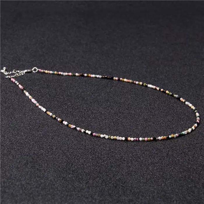 Collier perlé en pierre naturelle
