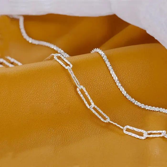 Bracelets étincelants en argent sterling 925 pour femmes