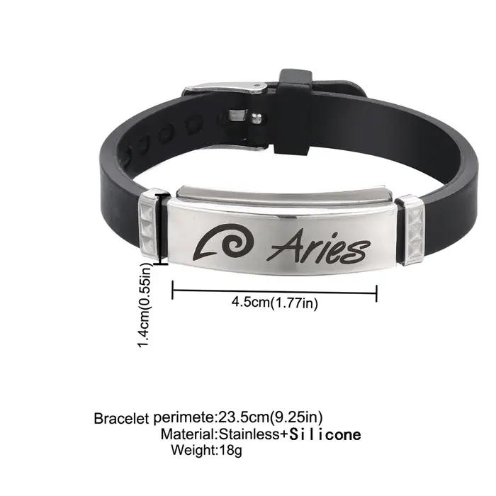 Bracelet 12 Constellation signe du zodiaque pour hommes et femmes