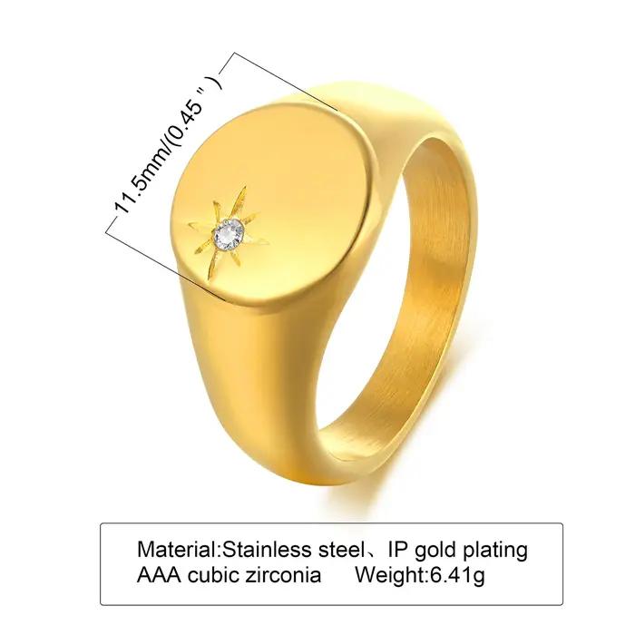Bague Pinky Star Signet North Star