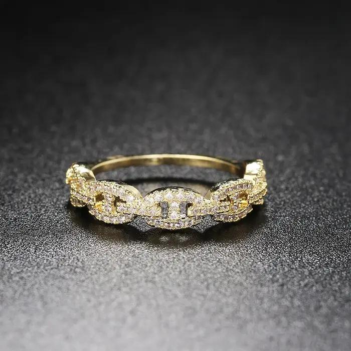 Bague à maillons Hip Hop pour femme