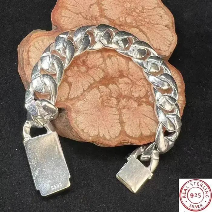 Bracelet torsadé en argent tibétain 925