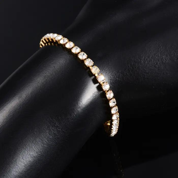 Rotterdam Kly-Bracelet de tennis en acier inoxydable pour femme