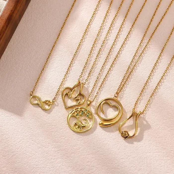 Collier en forme de cœur infini pour femmes